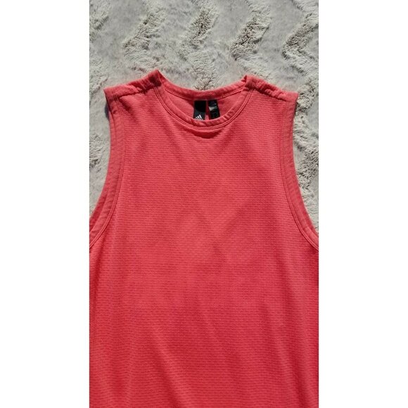 Adidas Coral Hidden Logo Jersey Style Dress Size M - Picture 6 of 13